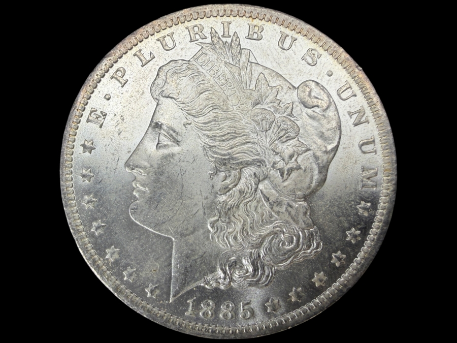 1885 O Brilliant Uncirculated Morgan Silver Dollar