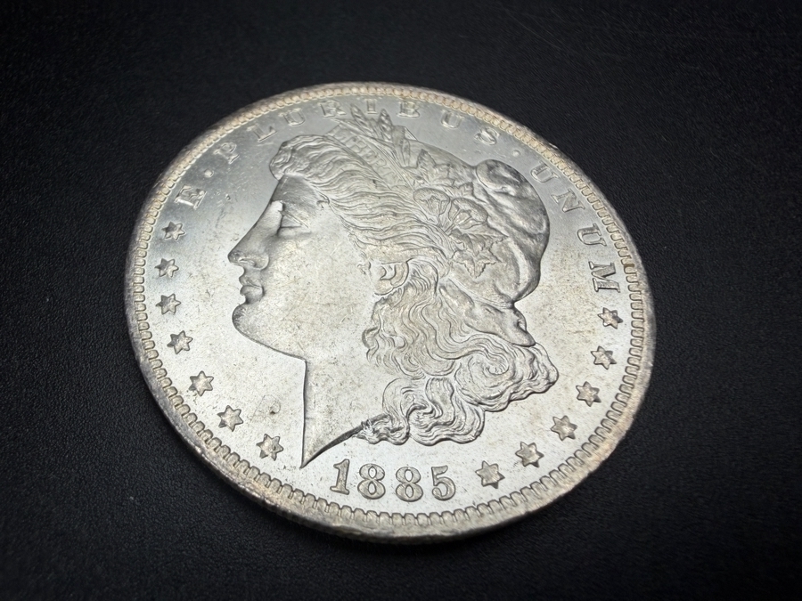 1885 O Brilliant Uncirculated Morgan Silver Dollar [Photo 2]