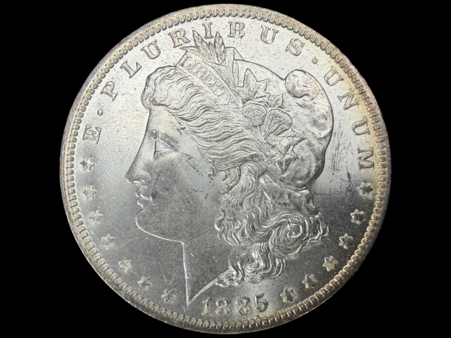 1885 O Brilliant Uncirculated Morgan Silver Dollar