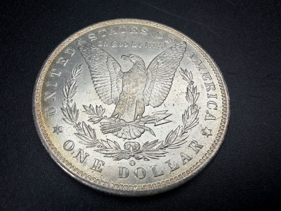 1885 O Brilliant Uncirculated Morgan Silver Dollar [Photo 4]