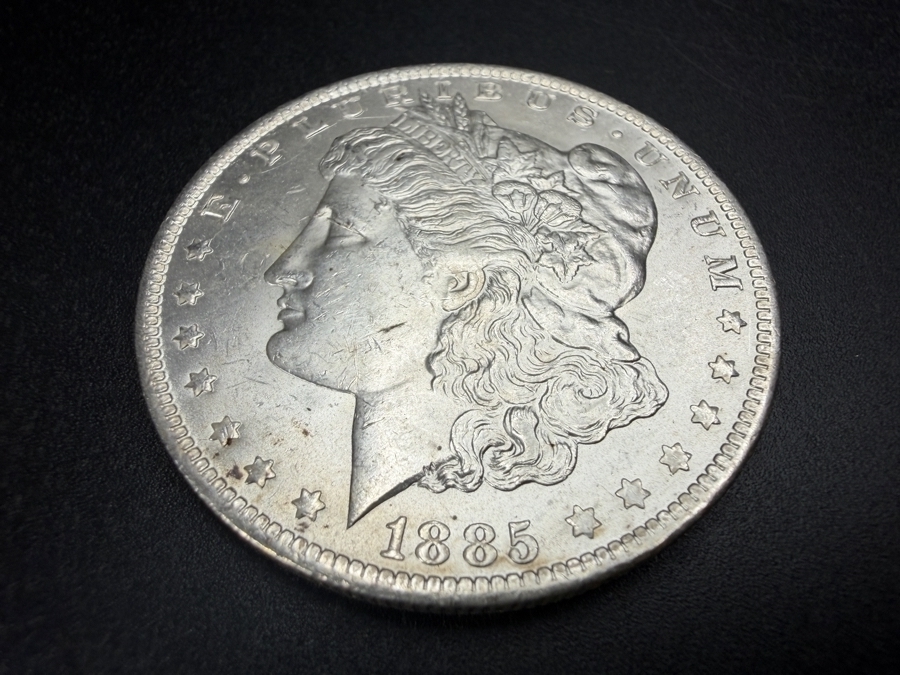 1885 O Brilliant Uncirculated Morgan Silver Dollar [Photo 2]