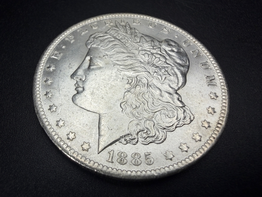 1885 O Brilliant Uncirculated Morgan Silver Dollar [Photo 2]