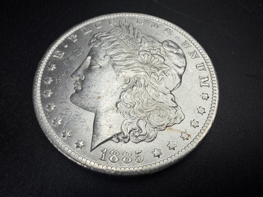 1885 O Brilliant Uncirculated Morgan Silver Dollar [Photo 2]