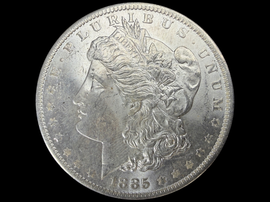 1885 O Brilliant Uncirculated Morgan Silver Dollar
