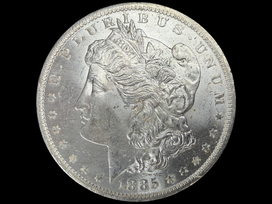 1885 O Brilliant Uncirculated Morgan Silver Dollar
