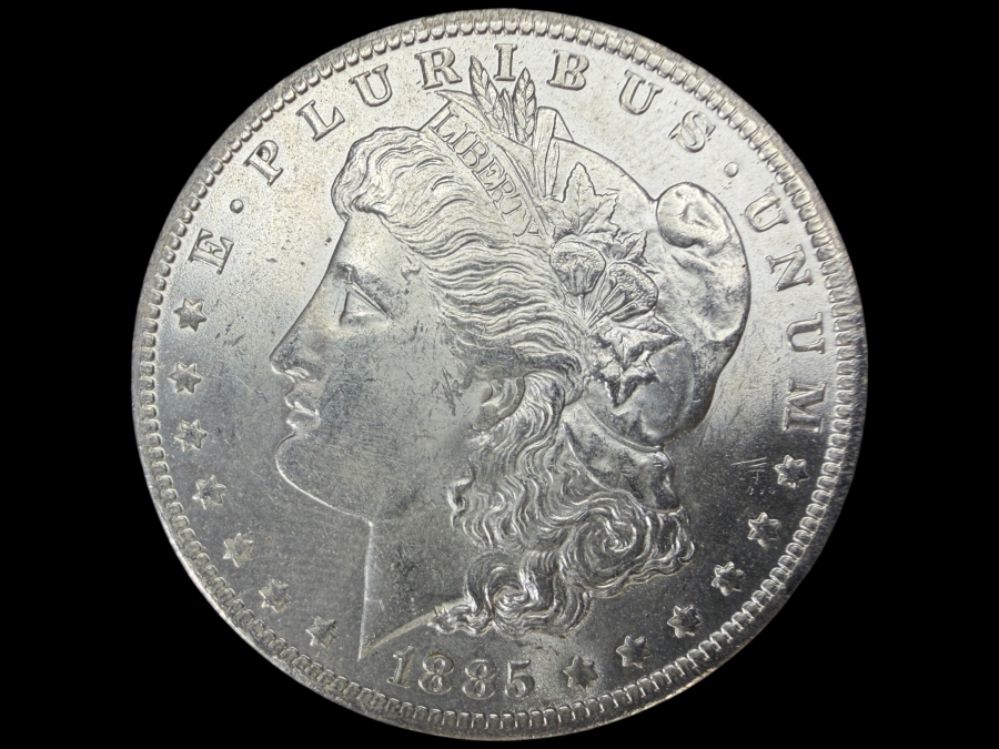 1885 O Brilliant Uncirculated Morgan Silver Dollar