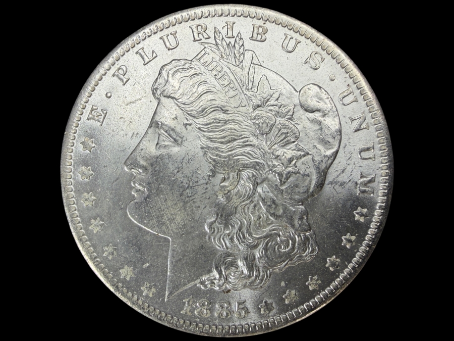 1885 O Brilliant Uncirculated Morgan Silver Dollar
