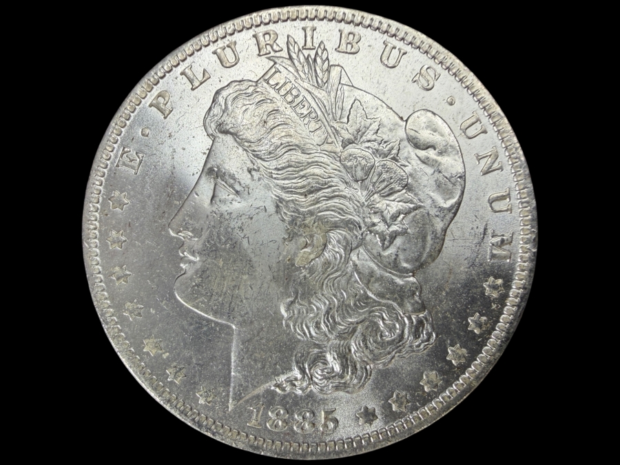 1885 O Brilliant Uncirculated Morgan Silver Dollar