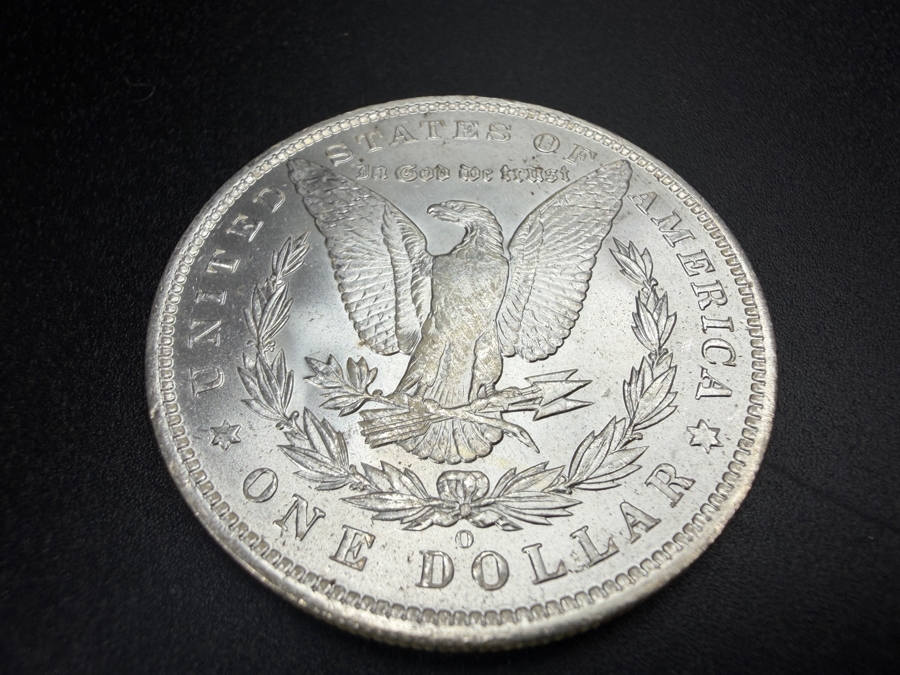 1885 O Brilliant Uncirculated Morgan Silver Dollar [Photo 4]
