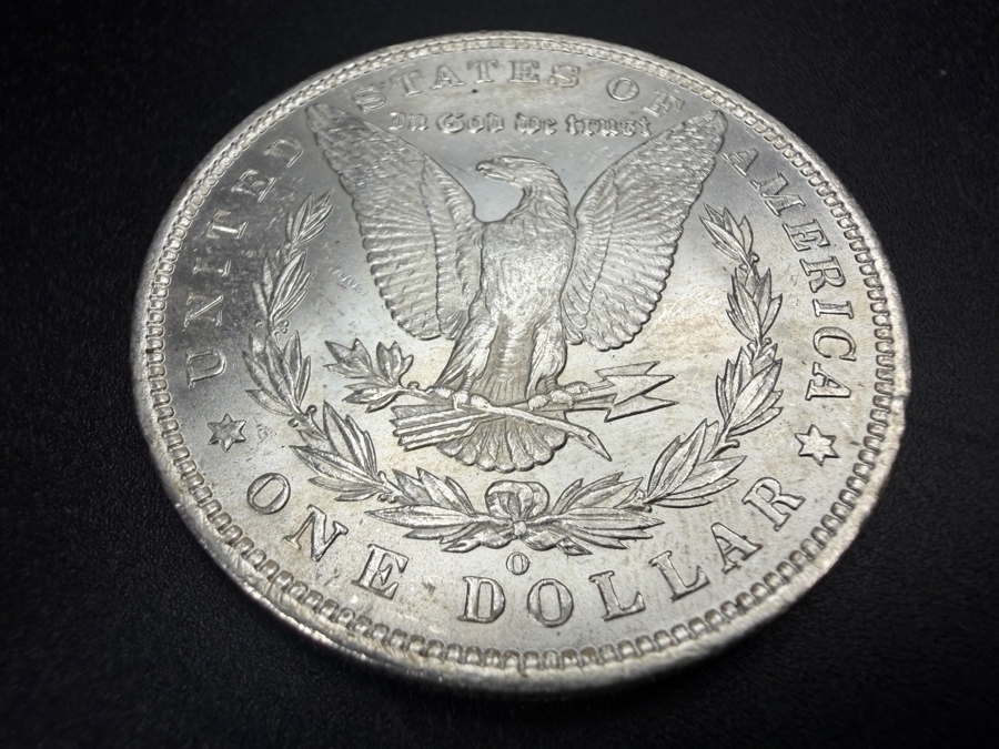 1885 O Brilliant Uncirculated Morgan Silver Dollar [Photo 4]
