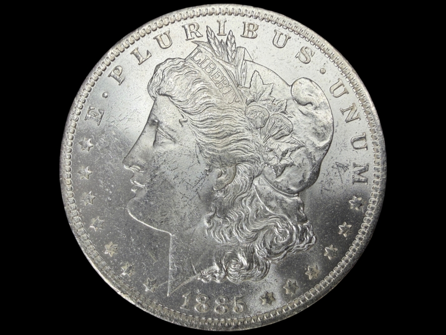 1885 O Brilliant Uncirculated Morgan Silver Dollar