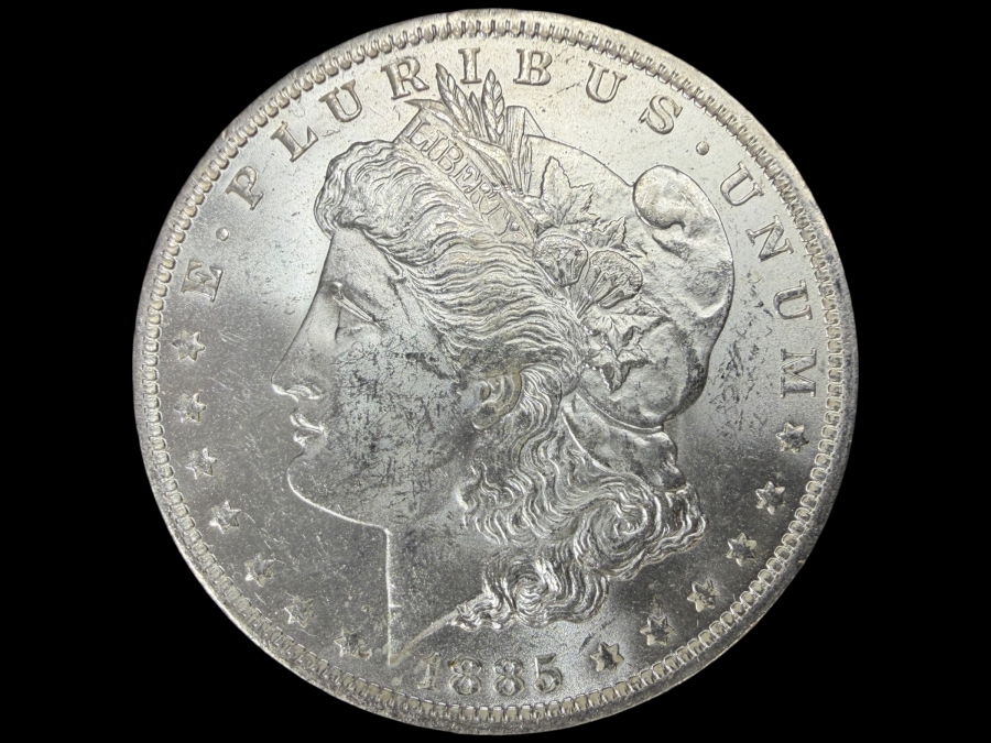 1885 O Brilliant Uncirculated Morgan Silver Dollar