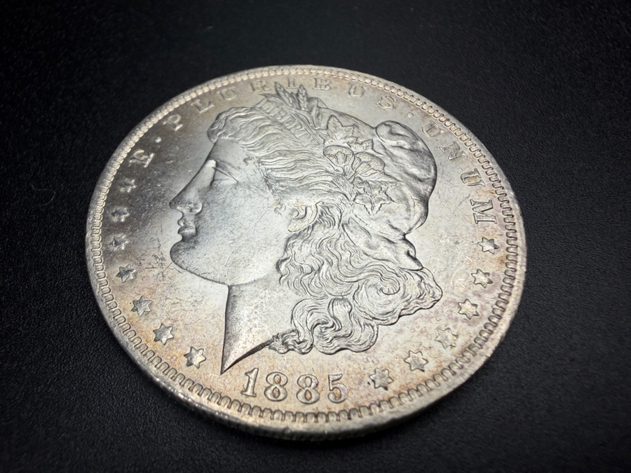 1885 O Brilliant Uncirculated Morgan Silver Dollar [Photo 2]