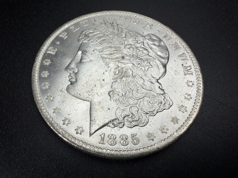 1885 O Brilliant Uncirculated Morgan Silver Dollar [Photo 2]
