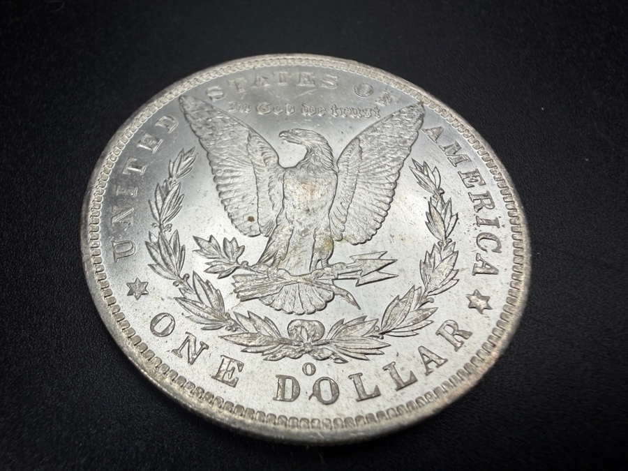 1885 O Brilliant Uncirculated Morgan Silver Dollar [Photo 4]