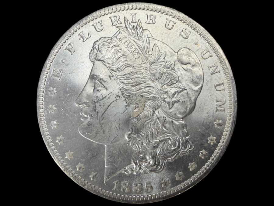 1885 O Brilliant Uncirculated Morgan Silver Dollar