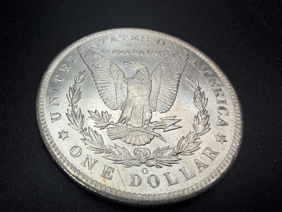 1885 O Brilliant Uncirculated Morgan Silver Dollar [Photo 4]