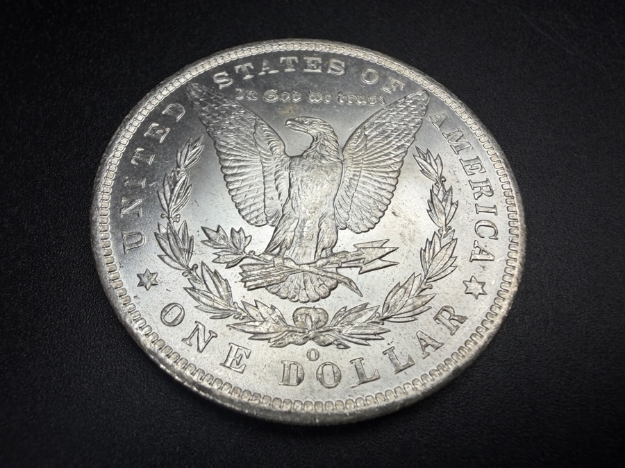 1885 O Brilliant Uncirculated Morgan Silver Dollar [Photo 4]