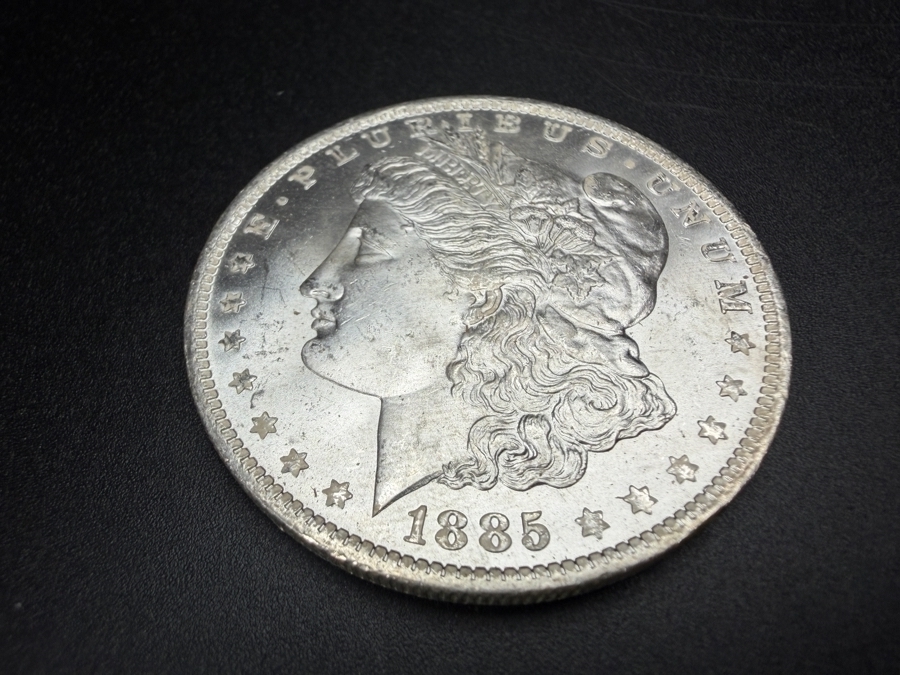 1885 O Brilliant Uncirculated Morgan Silver Dollar [Photo 2]