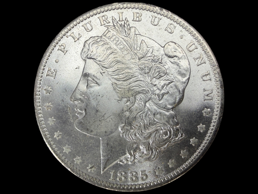 1885 O Brilliant Uncirculated Morgan Silver Dollar