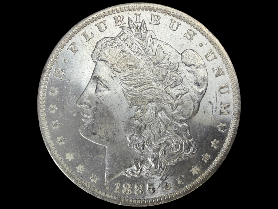 1885 O Brilliant Uncirculated Morgan Silver Dollar