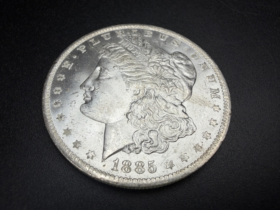 1885 O Brilliant Uncirculated Morgan Silver Dollar [Photo 2]