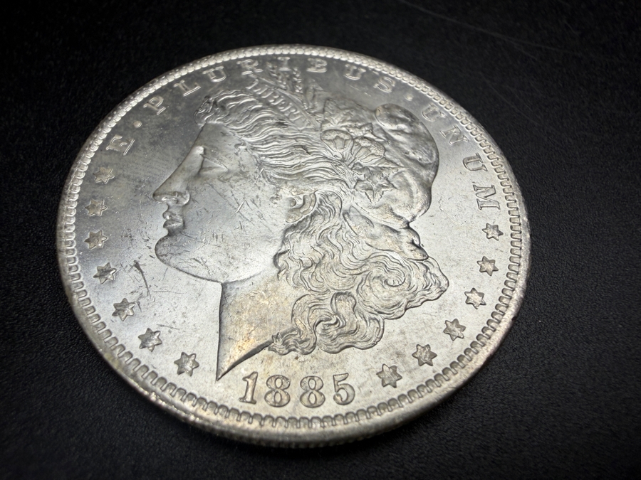 1885 O Brilliant Uncirculated Morgan Silver Dollar [Photo 2]
