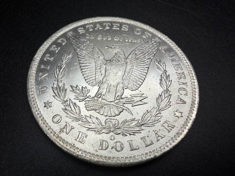 1885 O Brilliant Uncirculated Morgan Silver Dollar [Photo 4]