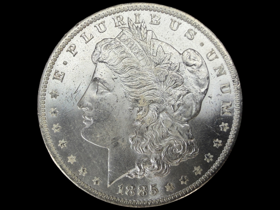 1885 O Brilliant Uncirculated Morgan Silver Dollar