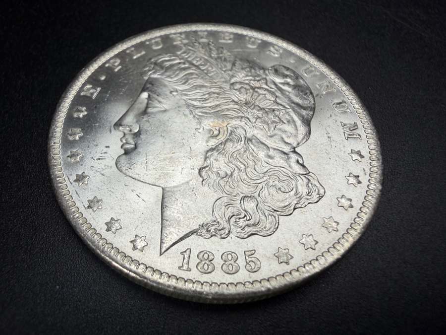 1885 O Brilliant Uncirculated Morgan Silver Dollar [Photo 2]