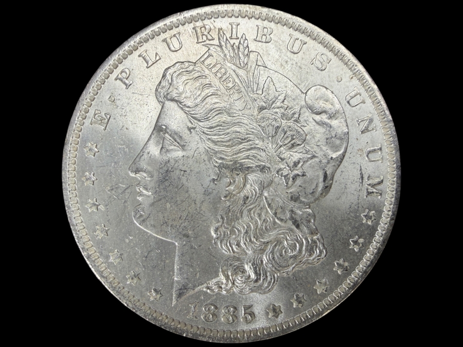 1885 O Brilliant Uncirculated Morgan Silver Dollar