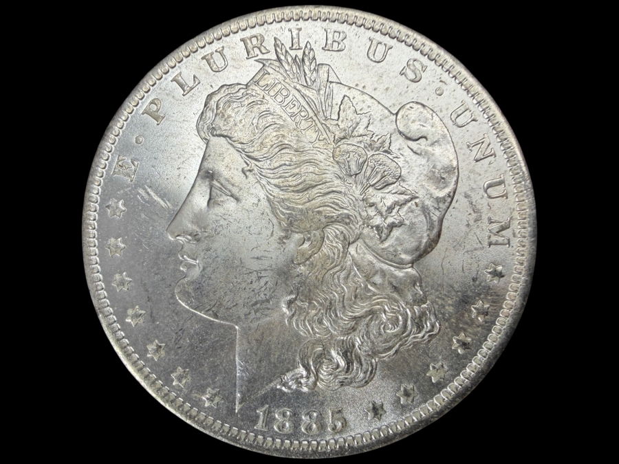 1885 O Brilliant Uncirculated Morgan Silver Dollar