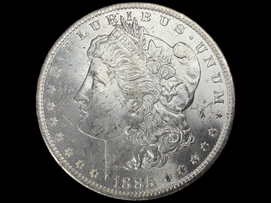 1885 O Brilliant Uncirculated Morgan Silver Dollar
