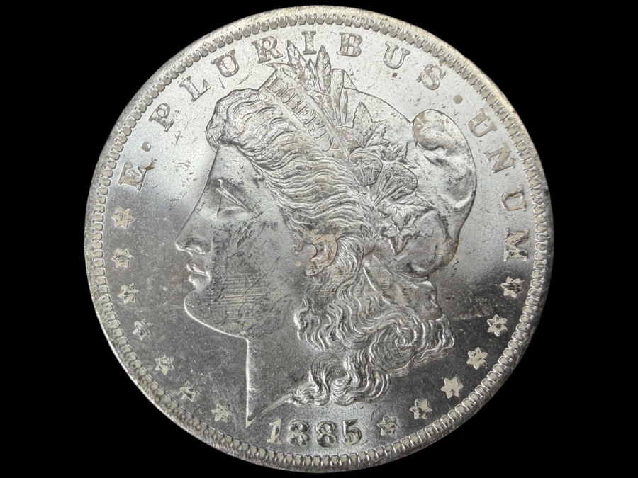 1885 O Brilliant Uncirculated Morgan Silver Dollar