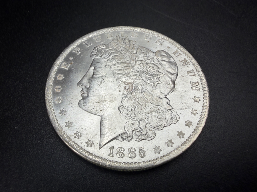 1885 O Brilliant Uncirculated Morgan Silver Dollar [Photo 2]