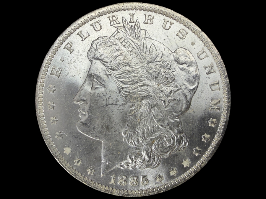 1885 O Brilliant Uncirculated Morgan Silver Dollar