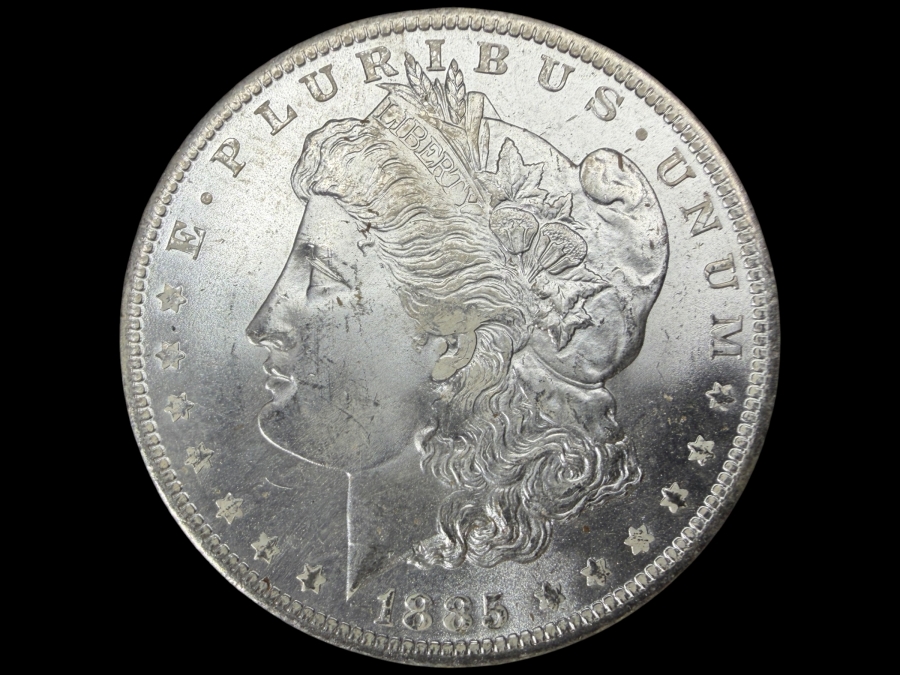 1885 O Brilliant Uncirculated Morgan Silver Dollar