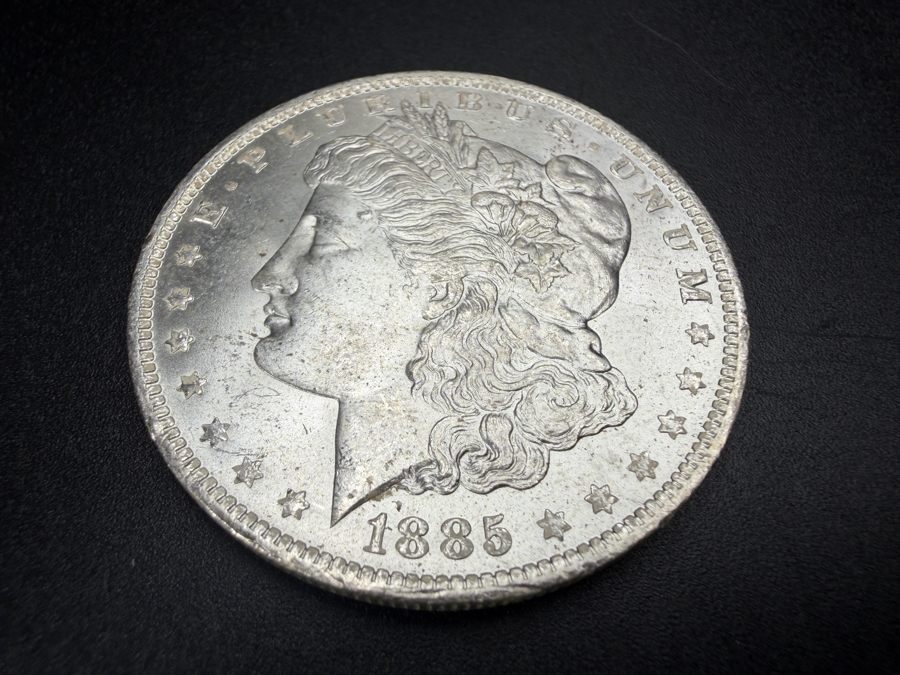 1885 O Brilliant Uncirculated Morgan Silver Dollar [Photo 2]
