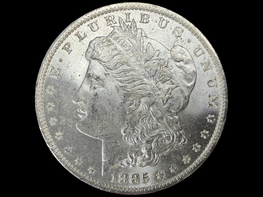 1885 O Brilliant Uncirculated Morgan Silver Dollar