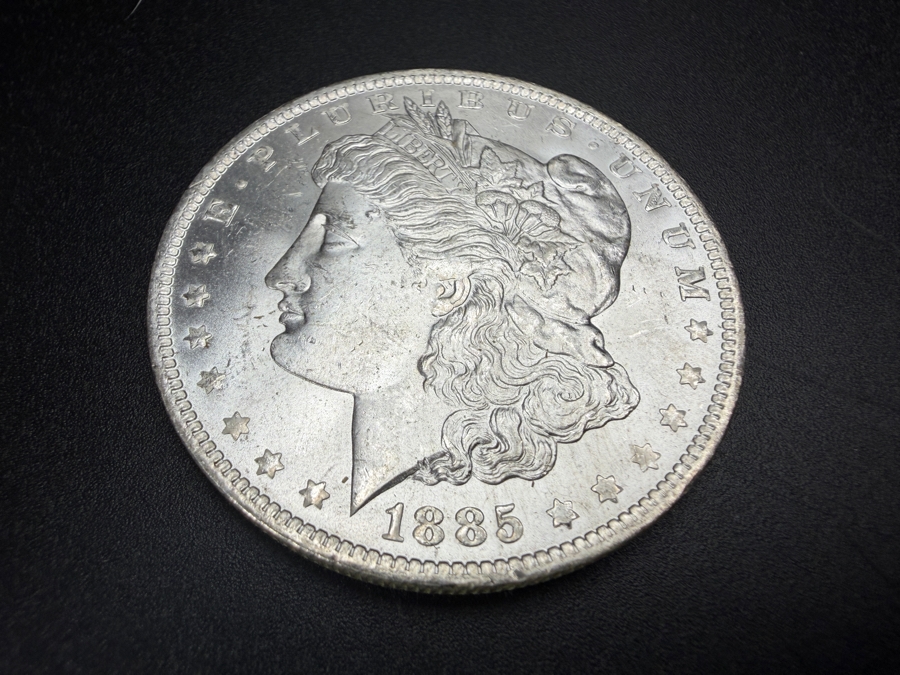 1885 O Brilliant Uncirculated Morgan Silver Dollar [Photo 2]