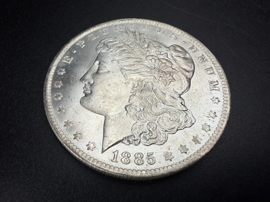 1885 O Brilliant Uncirculated Morgan Silver Dollar [Photo 2]
