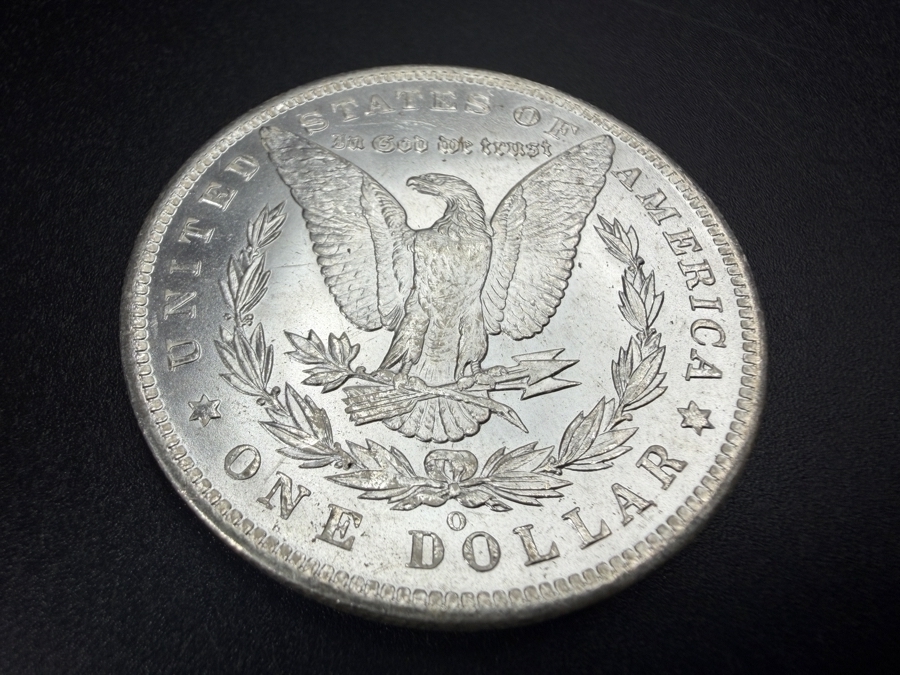 1885 O Brilliant Uncirculated Morgan Silver Dollar [Photo 4]