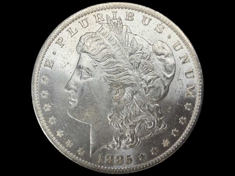 1885 O Brilliant Uncirculated Morgan Silver Dollar