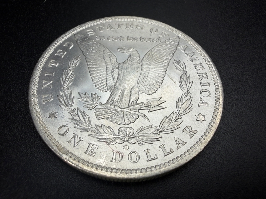 1885 O Brilliant Uncirculated Morgan Silver Dollar [Photo 4]