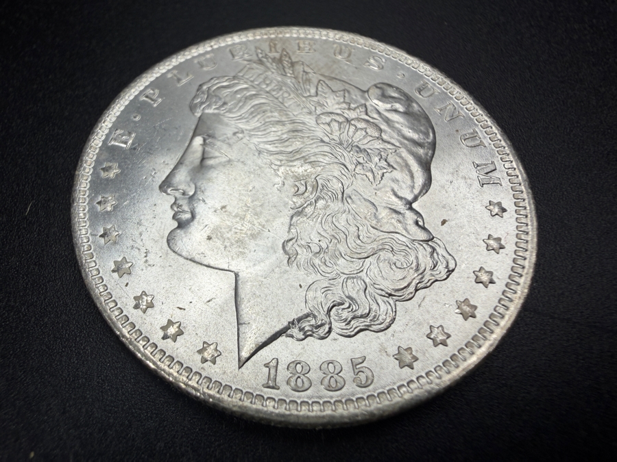 1885 O Brilliant Uncirculated Morgan Silver Dollar [Photo 2]