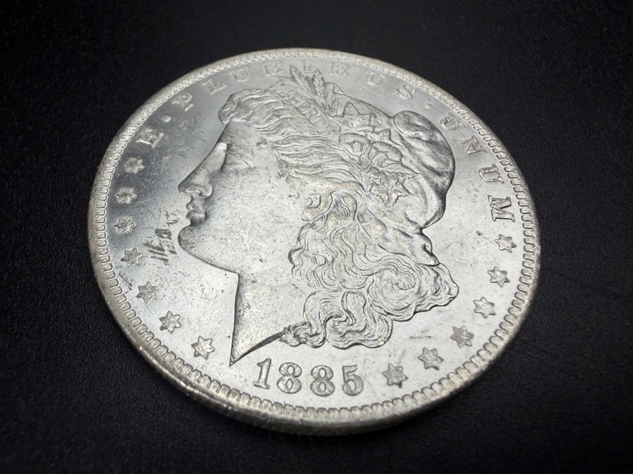 1885 O Brilliant Uncirculated Morgan Silver Dollar [Photo 2]