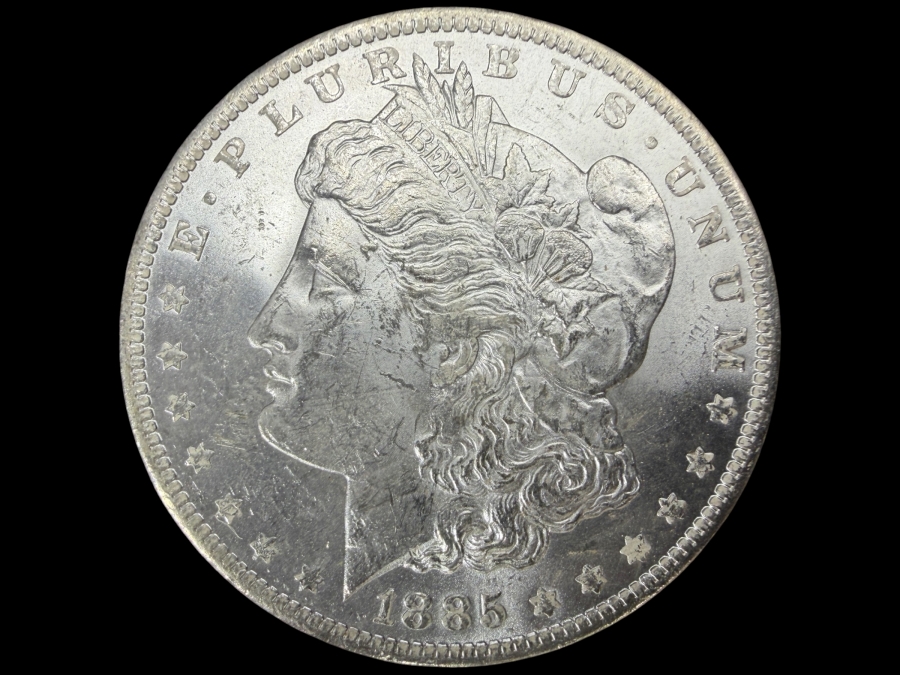 1885 O Brilliant Uncirculated Morgan Silver Dollar