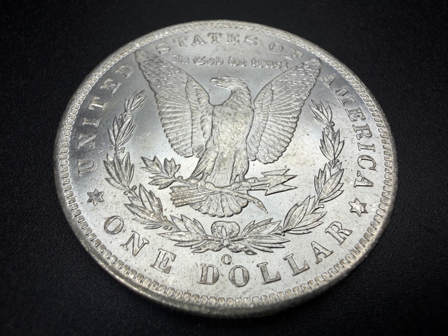 1885 O Brilliant Uncirculated Morgan Silver Dollar [Photo 4]