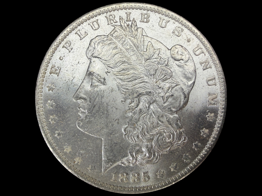 1885 O Brilliant Uncirculated Morgan Silver Dollar