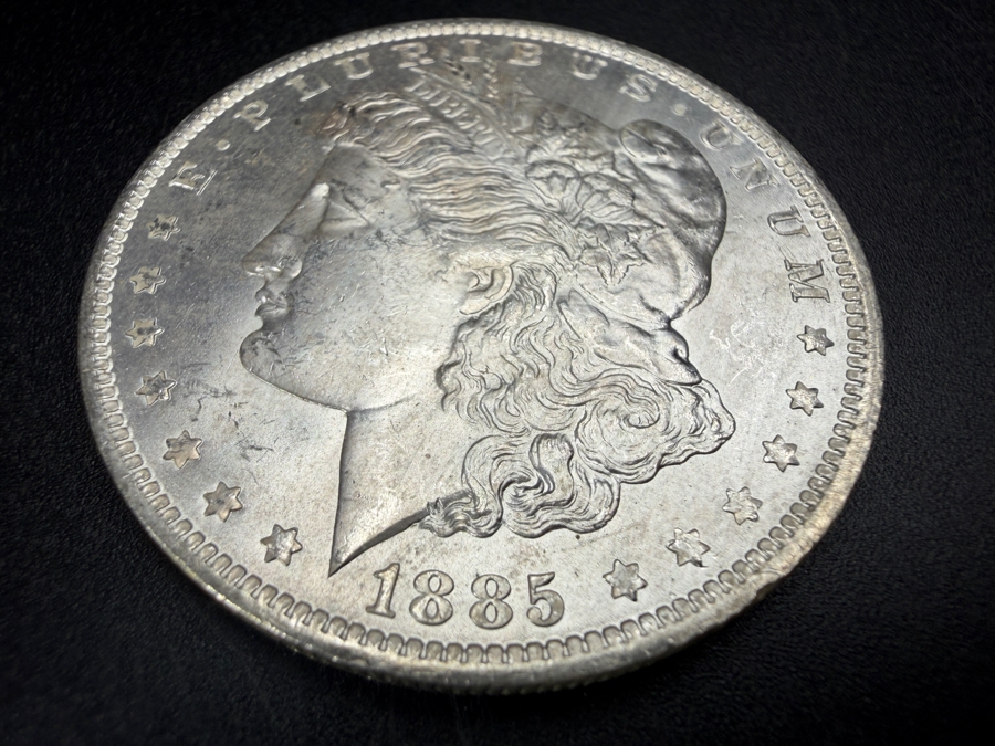 1885 O Brilliant Uncirculated Morgan Silver Dollar [Photo 2]